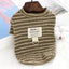 Summer Dog Clothes Pet Dog Vest Dress Dog Knitted Striped Dog T Shirt Chihuahua Bichon Clothing Kitten Puppy Girls Dog Costume
