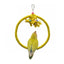 Rope Perches For Bird Cages Circle Rope Swing Easy Installation Natural Safe Soft Cotton Round Bird Swing For African Grey Macaw
