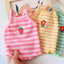 Flower Embroidery Pet Vest for Small Dogs Sweet Summer Striped Teddy Bear Cat Clothes Soft Cotton Designer Puppy Kitten T Shirt