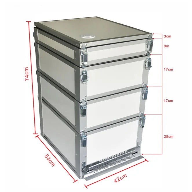 Hive Box Langstroth Beehive 10 Frames Multifunctional Polypropylene Plastic Beehive Kits