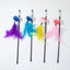 Cat Toy Cat Teaser Sticks Black Pole Plastic Bell Ball Cat Teaser Stick Model Cat Teaser Stick With Built-in Cat Toy