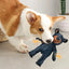 Dog vocal interactive plush toy Plush Squeaky Teething Toy Interactive Dog Toy Cleaning Teeth Anti Bite Abreact Plaything Bear
