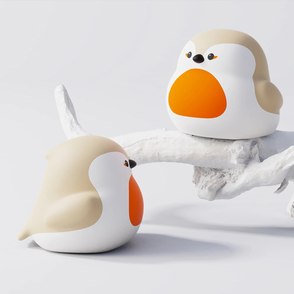 Cute Animals Silicone Night Light, Patting Light, Sleep Light, Baby Octopus Robin Bird Panda - for Room Decor, Gift for Children