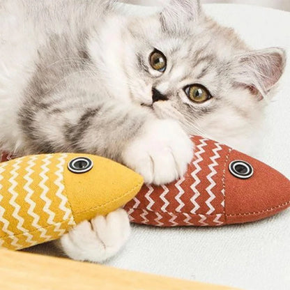 Cat Toy Catnip Fish Pet Chew Bite Toys For Cats Funny Interactive Soft Simulation Fish Kitten Training Playing Toy Cat Supplies