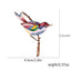 Enamel Bird Brooches for Women Rhinestone Sparrow Pins Magpie Badge Office Party Friend Gifts Accessories