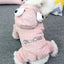 Cute Chihuahua Dog Jumpsuit Winter Warm Pet Costume Clothes for Small Dogs Pinscher Maltese Overalls Pajamas disfraz de perro