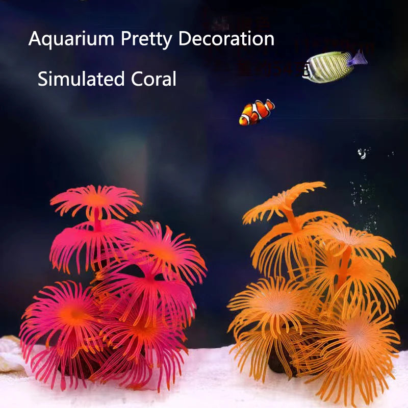 Artificial Underwater Coral  Aquarium Fish Tank Simulation Decoration Aquarium Backgrounds Plants Water Grass Accessories Home