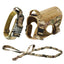Large Dog Harness Collar Leash Molle Pouches Tactical Training Service Dog Vest Heavy Duty Dog Harness for Small Medium Dogs
