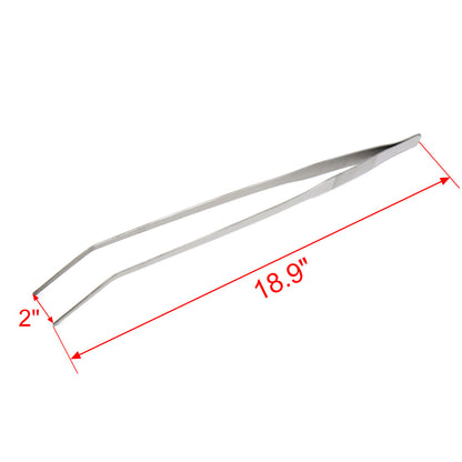 UXCELL 27-48cm Aquarium Curved Straight Tweezers Water Grass Clip Fish Tank Aquatic Plants Cleaner Tools Reptile Feeding Tongs