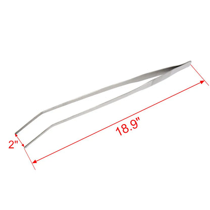 UXCELL 27-48cm Aquarium Curved Straight Tweezers Water Grass Clip Fish Tank Aquatic Plants Cleaner Tools Reptile Feeding Tongs