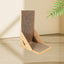 Cardboard Scratching Post for Indoor Cats, 26.8 Inch L-Shaped Vertical Scratching Post with Catnip, Large Scratching Post