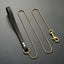 Dog Chain Leash for Dog Collar 18K Gold Sliver Cuban Link Anti-Bite Metal Strong Dog Leash for Walking Training Small Medium Dog