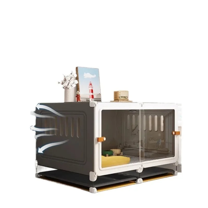 Dog Cage Small Dog Home Indoor Kennel Toilet Integrated Dog Fence Medium Dog Teddy Bigbear Dog Cage