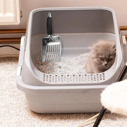 Cat Litter Scoop Stainless Steel Pet Cleanning Tool Pet Load The Save Loosen Supplies Litter Clumps Cat's Remove Y9P7
