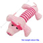 New Pet Toy Striped Elephant, Yellow Duck, Pink Pig Biting Pet Toy Simulated Pet Sound Dog Toy
