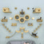 Wall Mounted Cat Climbing Shelves Wooden Furniture Scratcher Jumping Platform Rope Ladder Cat Sleeping and Playing