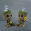 Cute Tree Man Figurine Aquarium Decoration With Air Bubble Driftwood Statue Multifunction  Fish Tank Background Ornament Shelter