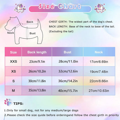 Rainbow Stripe Plush Princess Dog Dress for Small Dogs Girl Winter Puppy Cat Sweater Clothes Warm Fleece Pet Dress Bowknot Skirt