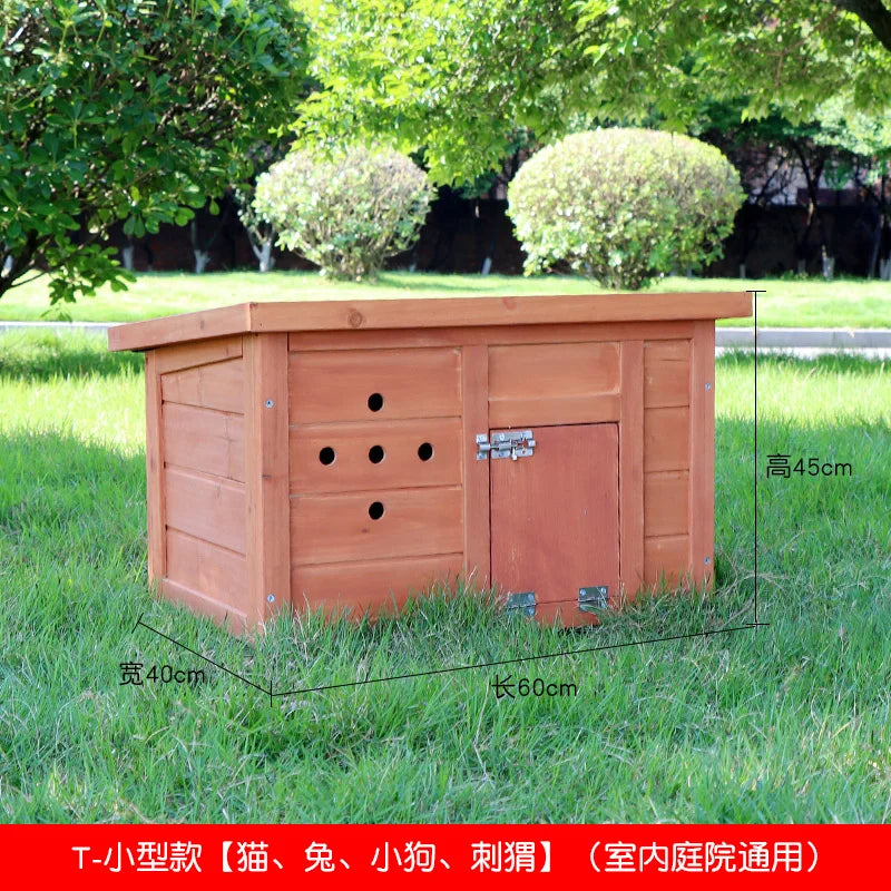 Courtyard Pet Cat Puppy Cage Small Dog Indoor Totoro Rutin Chicken Rabbit Cage Balcony Movable Villa Home