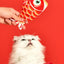 Flopping Fish Cat Toy Realistic Lucky Koi Electric Floppy Fish Toy For Cats Cat Enrichment Toys 300mAh Interactive Pet Supplies