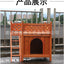 Teddy's Nest Kennel Wooden Cage Kennel Dog Furniture Small Double Deck Kennel Cat Villa Cat Nest Cattery
