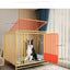 Dog cage Medium and large dog household Dog cage with toilet Square pipe Bold reinforcement Villa indoor Golden Retriever Labrad