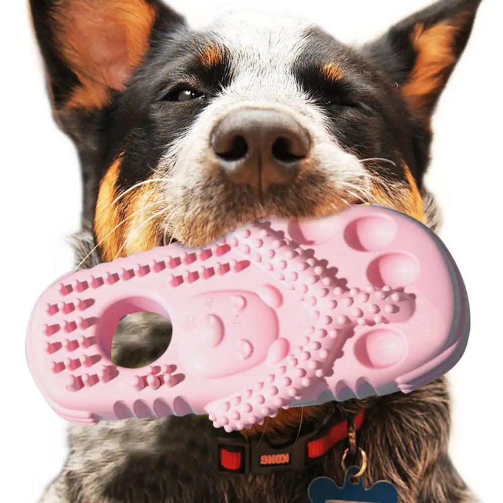 Chewing Toys For Dogs Interactive Slipper-Shaped Puppy Teether Dog Chewing Toys For Cleaning Teeth Tough Teeth Grinding Toy For