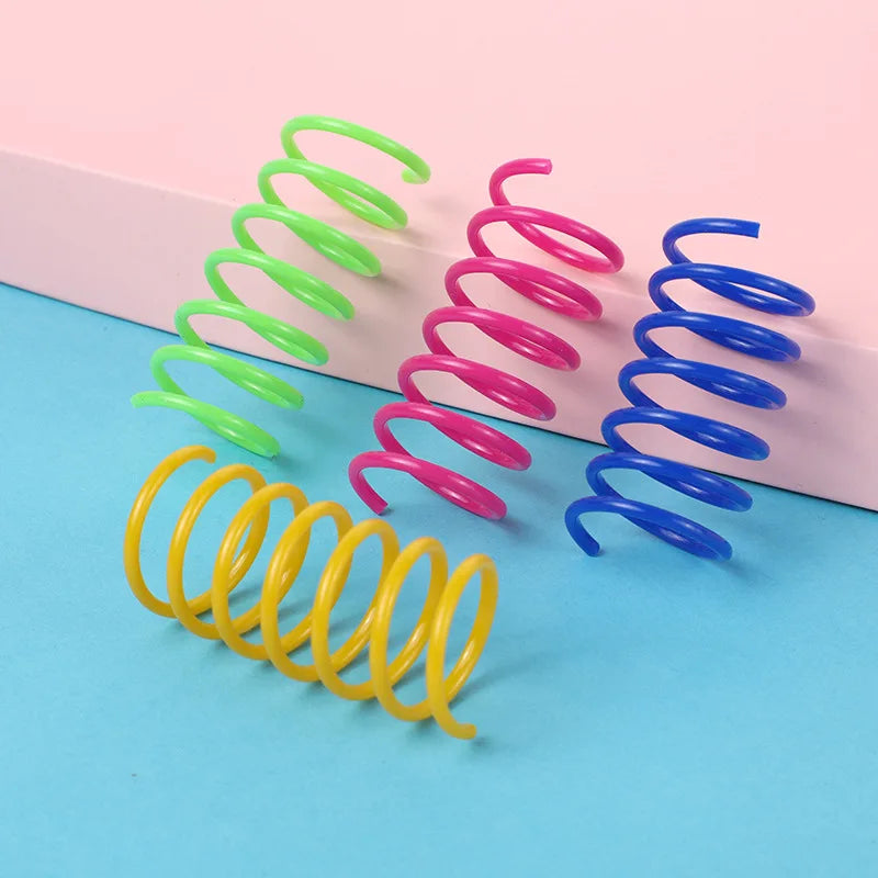 Pet Cat Self-hey Toy Colored Spring Jumping Funny Cat  Tumblers Toy Cat Supplies Pet Products for Cats Cat Toys Interactive