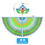 Kids Cosplay Costume Stage Performance Owl Peacock Wings Bird Felt Cape with Mask for Girls Boys Halloween Party Cloak