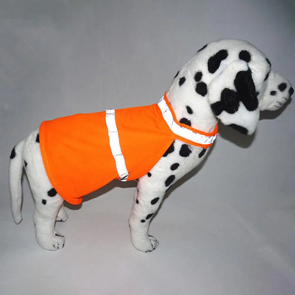 Reflective Dog Vest Breathable Dog Visibility Vest Dog Orange Vest Adjustable Fluorescent Comfortable Pet Supplies For Hunting