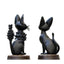 6pcs/set Cartoon Black Cat Jiji Gigi Figure PVC Action Toy Doll Model Set Black Cat Hayao Miyazaki Figure Toy kids birthday gift