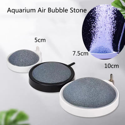 50/75/80/100mm Fish Tank Aquarium Air Stone Oxygen Aerator Increasing Air Bubble Pond Pump Hydroponic Oxygen Accessories