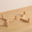 Ceramic Pet Bowl Dish With Wood Stand No Spill Pet Ceramic Double Bowl For Dog Cat Food Water Feeder Cats Small Dogs Pet bowl