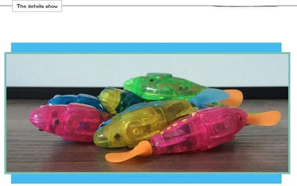 Pet Cat Toy LED Interactive Swimming Robot Fish Toy for Cat Glowing Electric Fish Toy to Stimulate Pet's Hunter Instincts