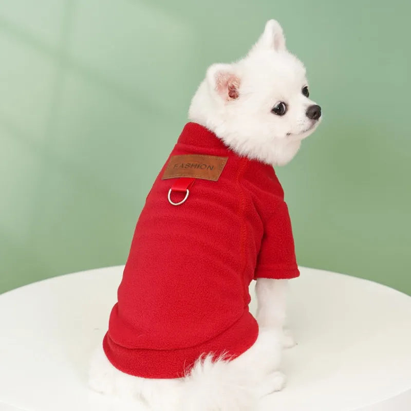 Puppy Warm Hoodies Fleece Dog Jacket Pet Letter Winter Dog Clothes Chihuahua Poodle Bichon Accessories Cat Coat Dog Pullover