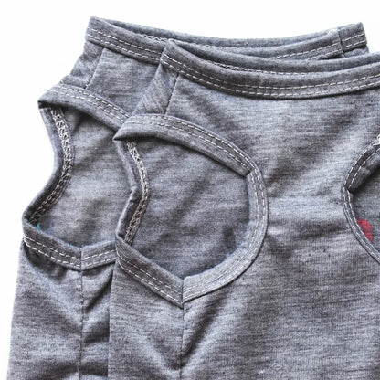 Small Dog Clothes Soft Cotton Puppy Shirt Classic Daddy Mommy Printed T-shirt Pet Vest Clothing for Cats Chihuahua Dog Apparel