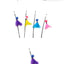 Cat Toy Cat Teaser Sticks Black Pole Plastic Bell Ball Cat Teaser Stick Model Cat Teaser Stick With Built-in Cat Toy