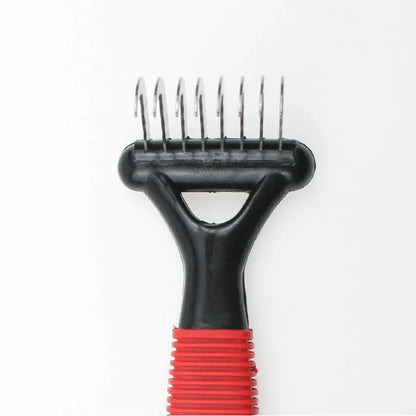 Dog Comb Pet Grooming Tools Dog Rake Comb Trimmer Stainless Steel Cat Dog Comb for Dematting Removing Dead Matted & Knotted Hair