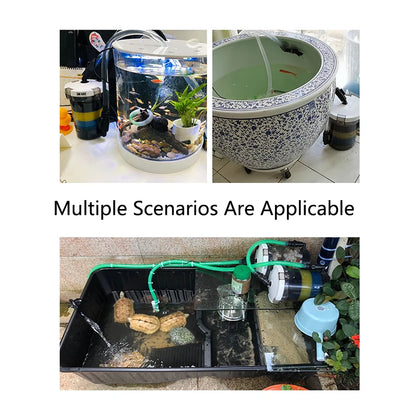 External Aquarium Filter Quiet External Canister with Sponge Bucket No Pump Suitable for Sea/Fresh water Fish Tanks Filtration