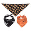 Dog Scarf Pet Costume Saliva Towel Adjustable Pumpkin Dog Scarf Triangle Pet Scarf Skull Washable For Boy Girl Toy