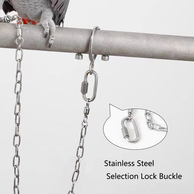 Stainless Steel Bird foot Chain Parrot Anti-flying Traction Rope Bird Feet Bracelet Alloy Foot Ring Pet Bird Training Leash