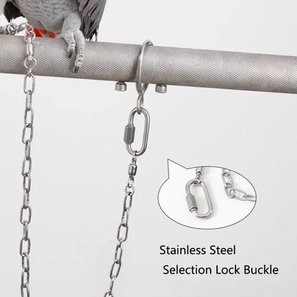 Stainless Steel Bird foot Chain Parrot Anti-flying Traction Rope Bird Feet Bracelet Alloy Foot Ring Pet Bird Training Leash