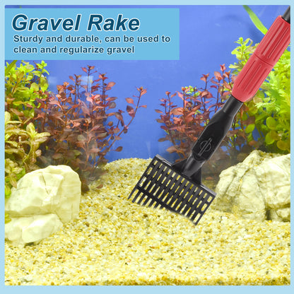 UXCELL Fish Tank Cleaning Tools 6 in 1 Fish Tank Cleaning Tools Aquarium Cleaning Kit Fish Aquatic Pet Supplies Cleaner