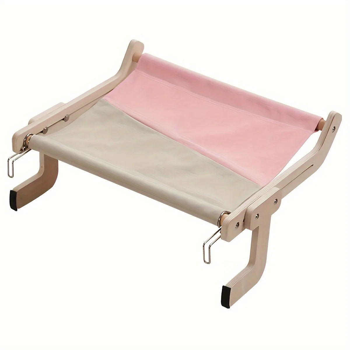 Pet Window Hanging Cat Bed, Removable Balcony Cat Hanging Hammock Wooden Assembly Indoor Bedside Bed Pet Nest