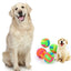 Fun Pet Toys Small Dog Flash Ball Dog Toys Ball Colorful Glowing Elastic Ball Dog Training Throwing Ball interative Toy Ball