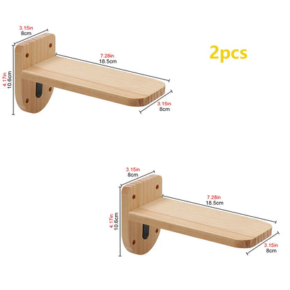 Cat Tree Wall Mounted Cat Climbing Wooden Shelves Cat Hammock and Scratching Post Cat Wall Indoor Furniture for Perch and Rest
