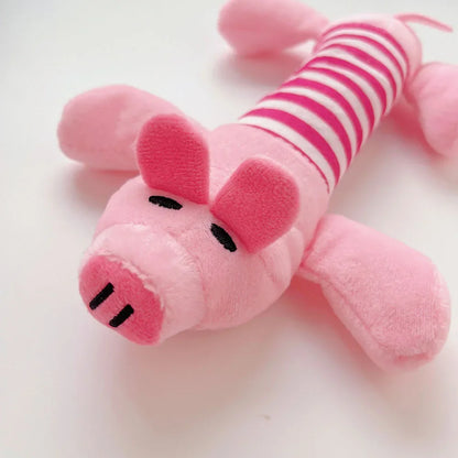 Molar Dog Toy Plush Supplies for All Puppies Pet Squeak Chew Toy Funny Durable Chew Elephant Duck Pig Toy for Dogs Pet Products