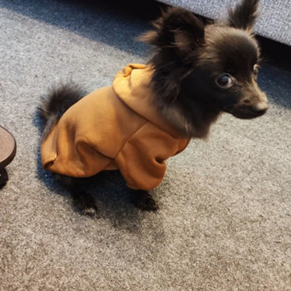 Winter Pet Doggy Clothing Leisure Small Dogs Hoodies Coat for Puppy Soft Warm Cat Dog Sweater Sweatshirt Teddy Chihuahua Clothes