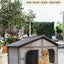 Solid wood dog house dog villa wooden kennel waterproof and rainproof outdoor large kennel dog house type pet
