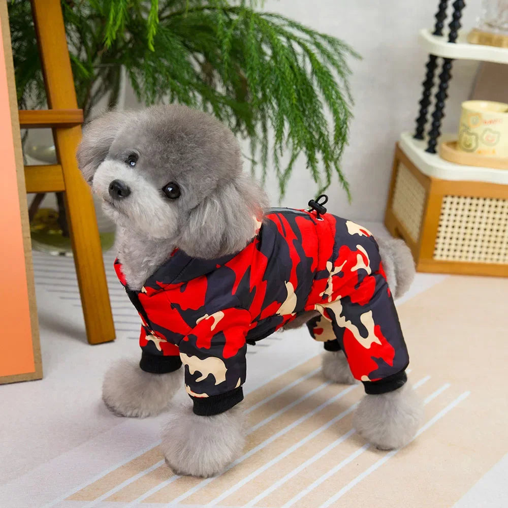 Waterproof Dog Coat Winter Warm Jacket for Small Dogs Reflective Cat Clothes Puppy Chihuahua Jumpsuit French Bulldog Pet Outfits